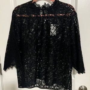 gorgeous, black lace blouse, new with tags